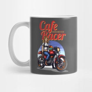 Vintage Racer Caffee Girl Mug